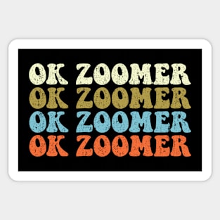 OK Zoomer Retro Vintage Design Sticker